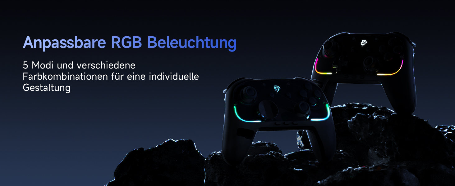 Контролер EasySMX S10 для Switch 2: Wake-up, Joystick, NFC, 1200mAh, знімний D-Pad, магнітні панелі, чорний