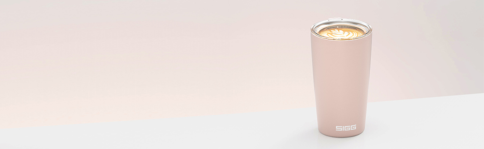 Кружка SIGG Neso Pure Ceram з Tritan-кришкою, нержавіюча сталь 18/8, 0.3/0.4L, чорна, миється в посудомийній машині, BPA-free