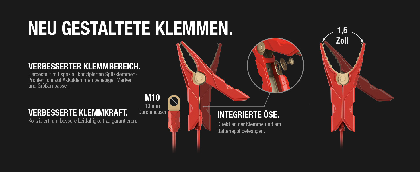 NOCO GENIUS10: Інтелектуальне зарядне пристрій для акумуляторів 6V/12V - Автоматичний підтримуючий заряд, сульфатор, захист від перевантаження, температурна компенсація - Для свинцево-кислотних та літієвих акумуляторів
