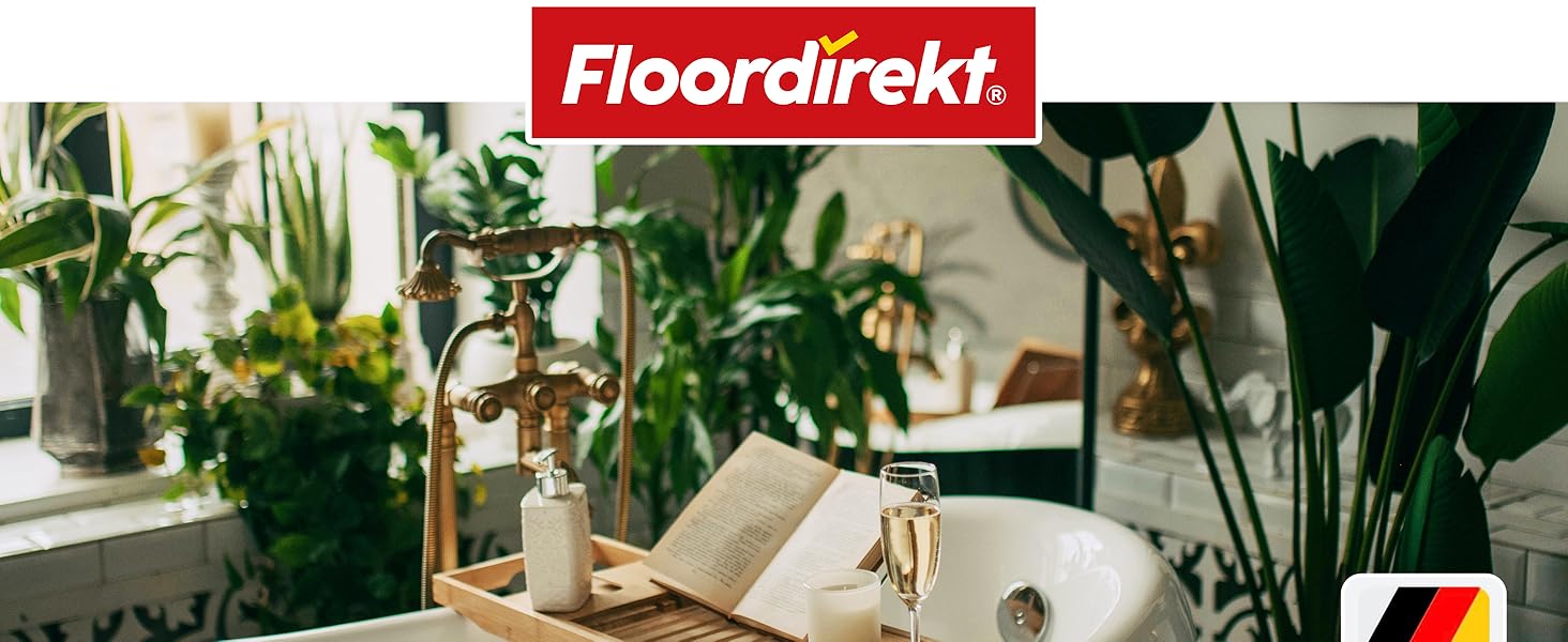 Підставка для ванни з бамбука Floordirekt, регульована, з полицею для книг, висувна, Oklahoma
