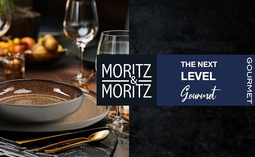 Набір посуду Moritz & Moritz ORGANIC 18 предметів на 6 осіб, бежевий. Елегантний набір тарілок з високоякісної кераміки: 6 великих тарілок, 6 десертних тарілок, 6 супових тарілок.
