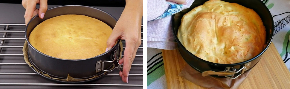 Набір форм для випічки ZOENHOU (6 шт.) - Antihaft, виймальний дно, діаметри 10.2-27.9 см