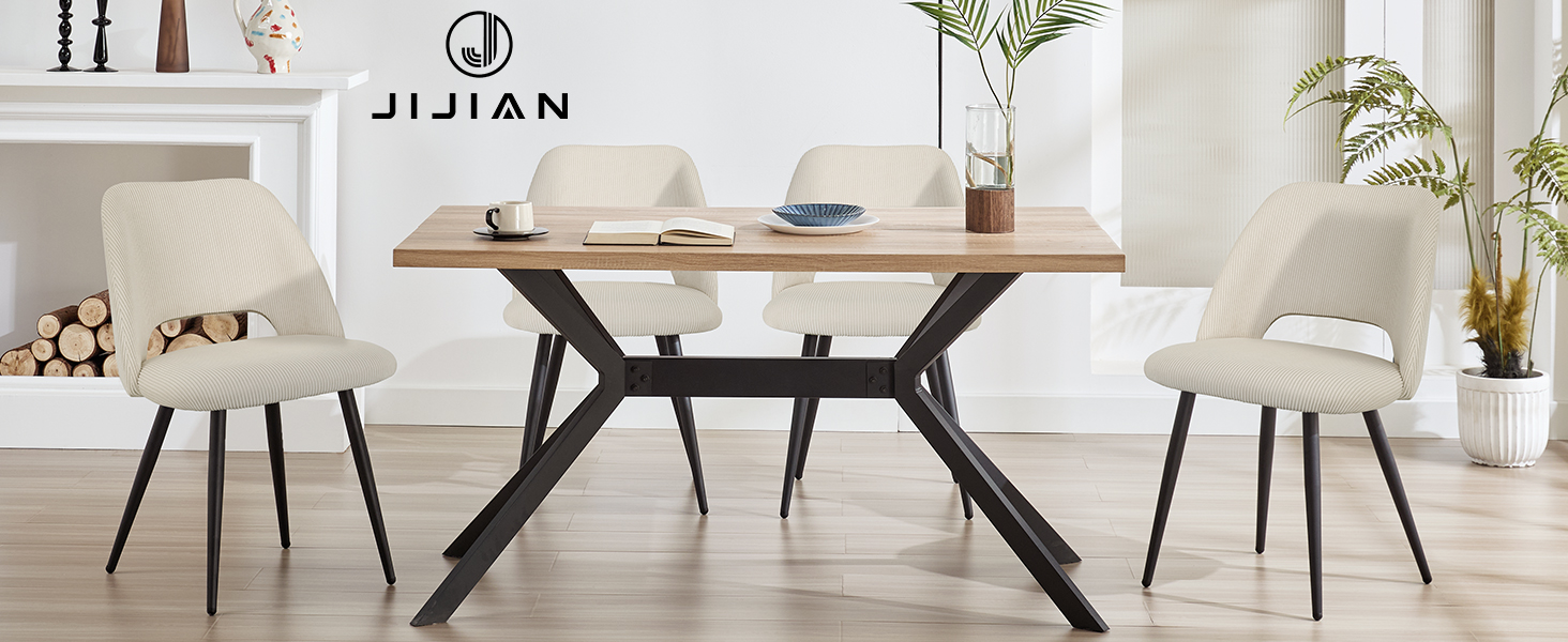 Набір з 4-х обідніх стільців у вітальню, кухню, спальню, бежеві, з вирізом на спинці, з м'якою оббивкою з велюру