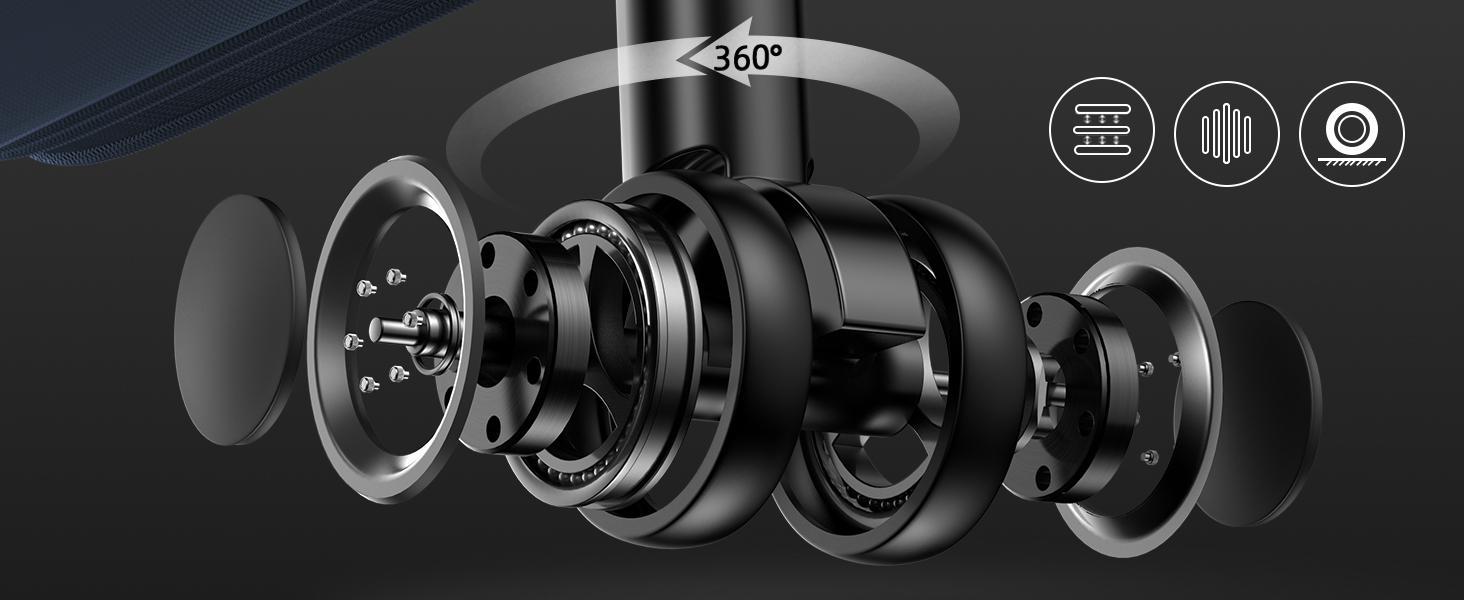 Набір валіз SHOWKOO з софтшеллу (3 шт.), розширюваний, легкий, міцний, з обертовими колесами, TSA-замок, 50.8 см, 61 см, 71.1 см, блакитний