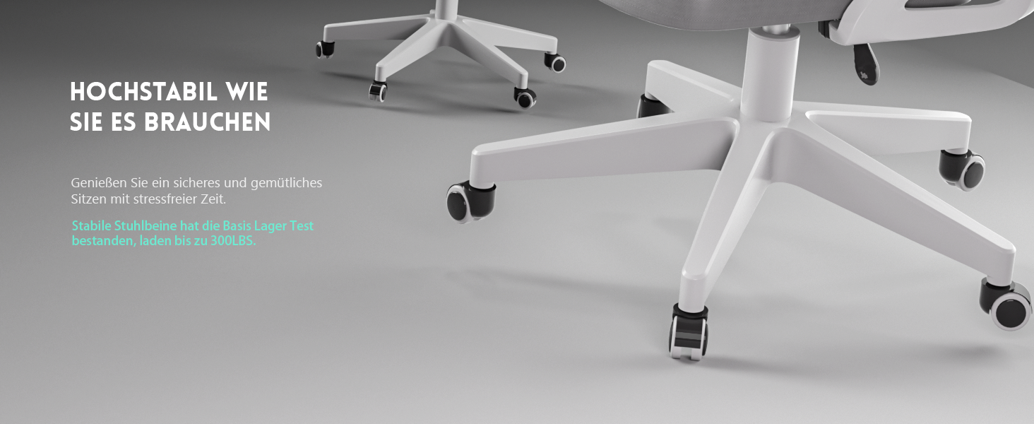 Ергономічне крісло для офісу та геймінгу, широке сидіння, регульовані підлокітники, біло-сіре, 90° підйом підлокітників