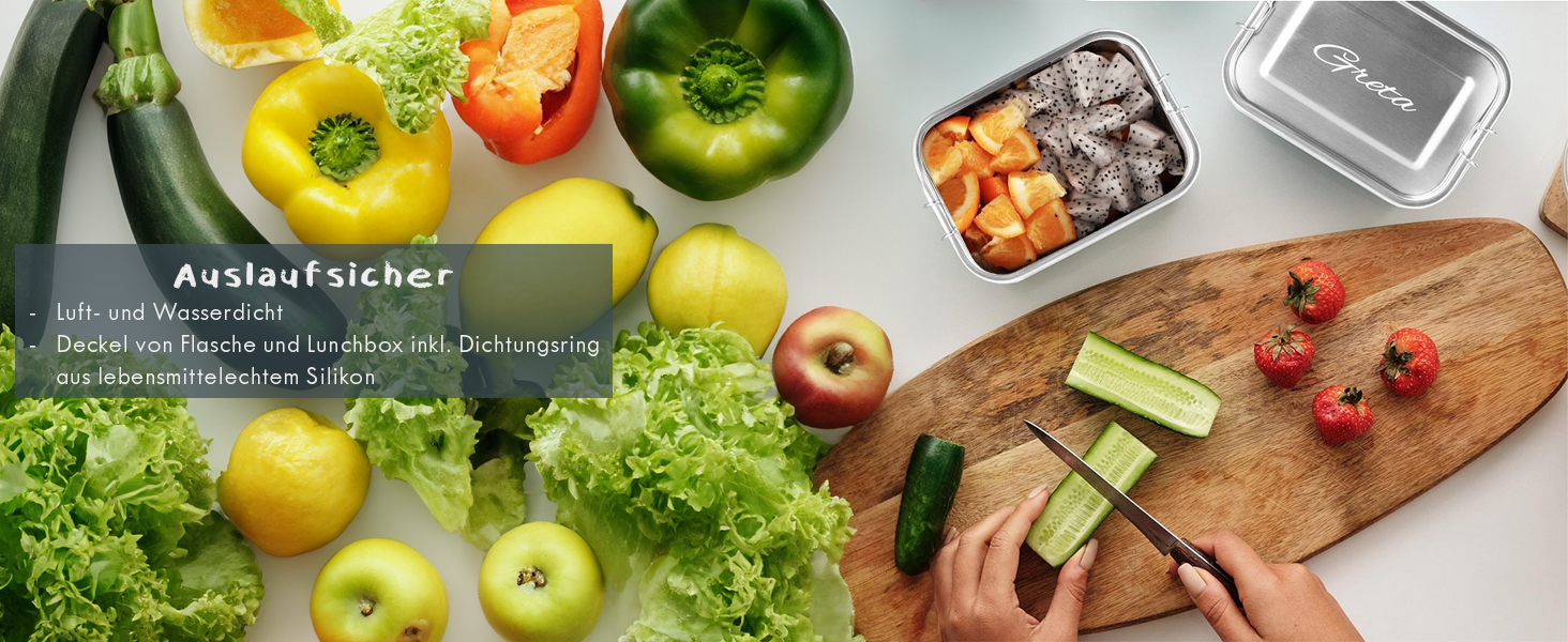 Ланчбокс з нержавіючої сталі з гравіюванням імені + пляшка для води – 800 мл, 470 мл, з роздільником, захист від протікання, бенто-бокс – подарунок, 1 вересня, спорт, відпочинок на природі