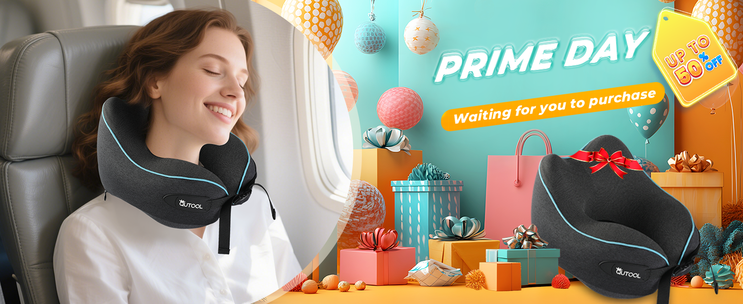 Подушка для шиї у літак з Memory Foam, регульовані ремені, дихаючий чохол, підтримка шиї для подорожей (літак, авто, поїзд). У комплекті: чохол для зберігання з гачком