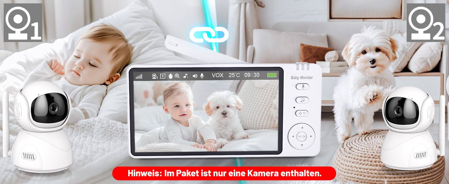 Відеоняня BURNNOVE з камерою 5