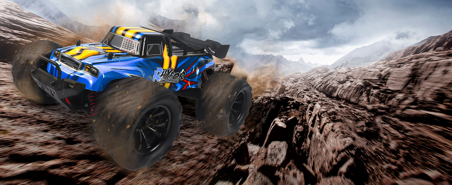 Радіокерований позашляховик Monstertruck 1:16 4WD 40 км/год для дітей та дорослих 8+