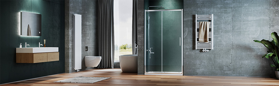 Елегантний радіатор для ванної кімнати 1600x600 мм, білий, з середнім підключенням, сушка для рушників. Без мультиблоку