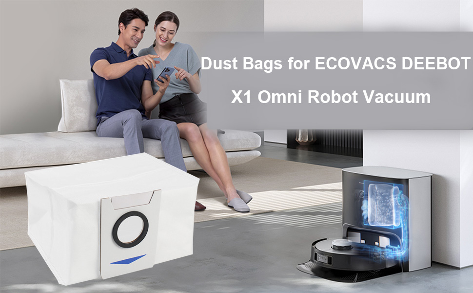 Мішки AiLomey для пилососа Ecovac Deebot X1 Omni/Turbo 8 шт