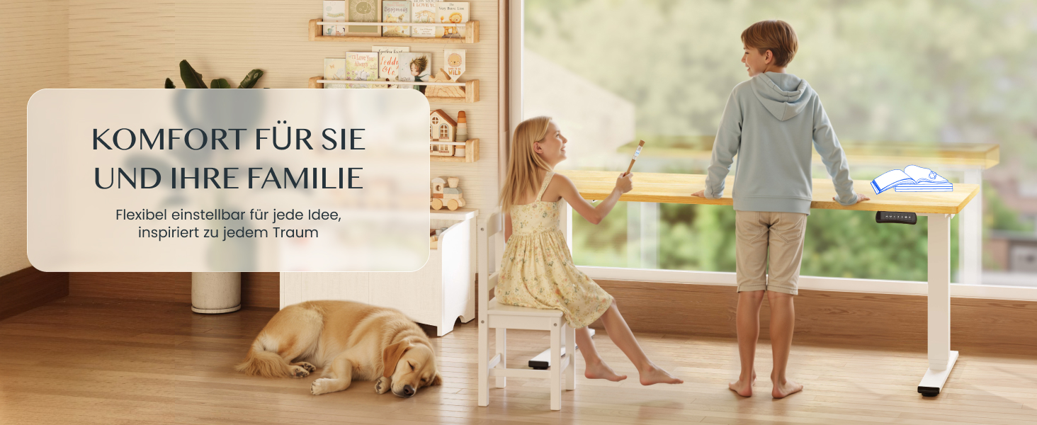 Регульований за висотою стіл FLEXISPOT 160x80 см, білий, електричний, з подвійним мотором, 160 кг, 3-секційний