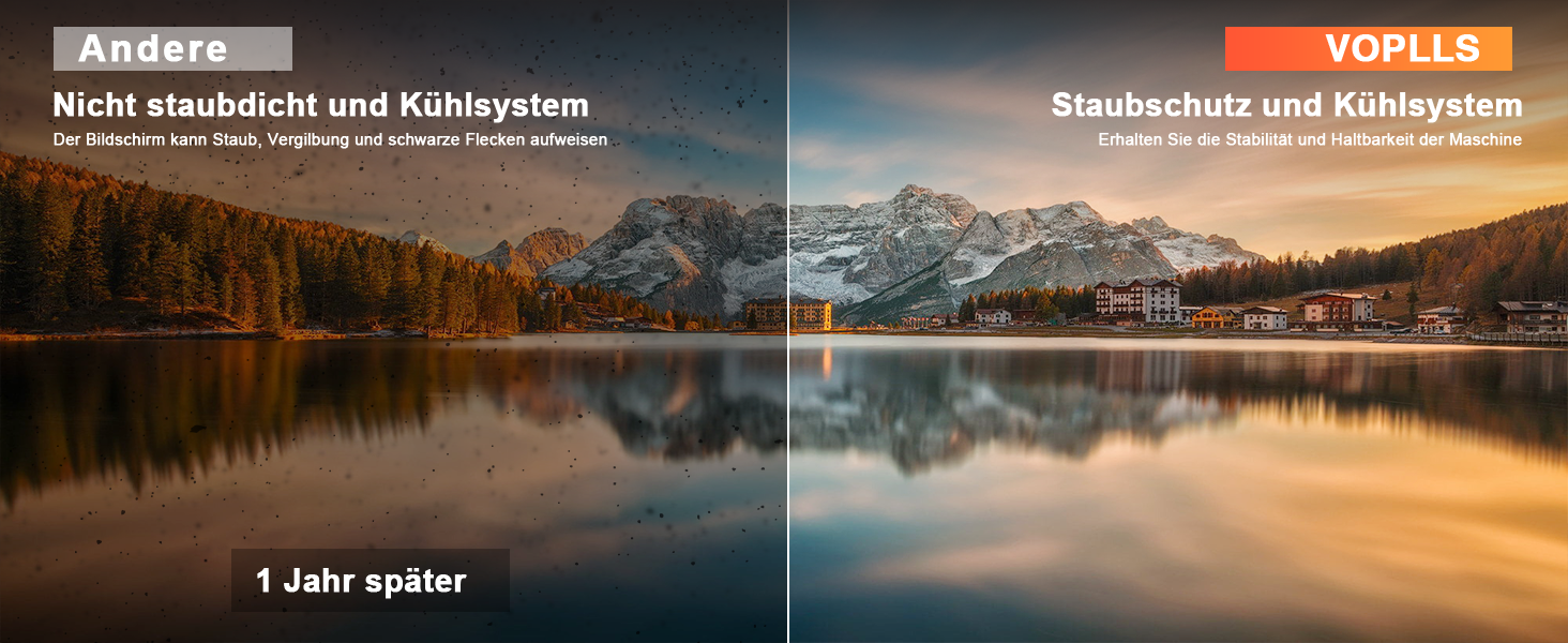 Проектор Mini Beamer 1080P Full HD 23000L з автофокусом, корекцією трапеції, WiFi6, Bluetooth, 4K, 360° обертання для телефону