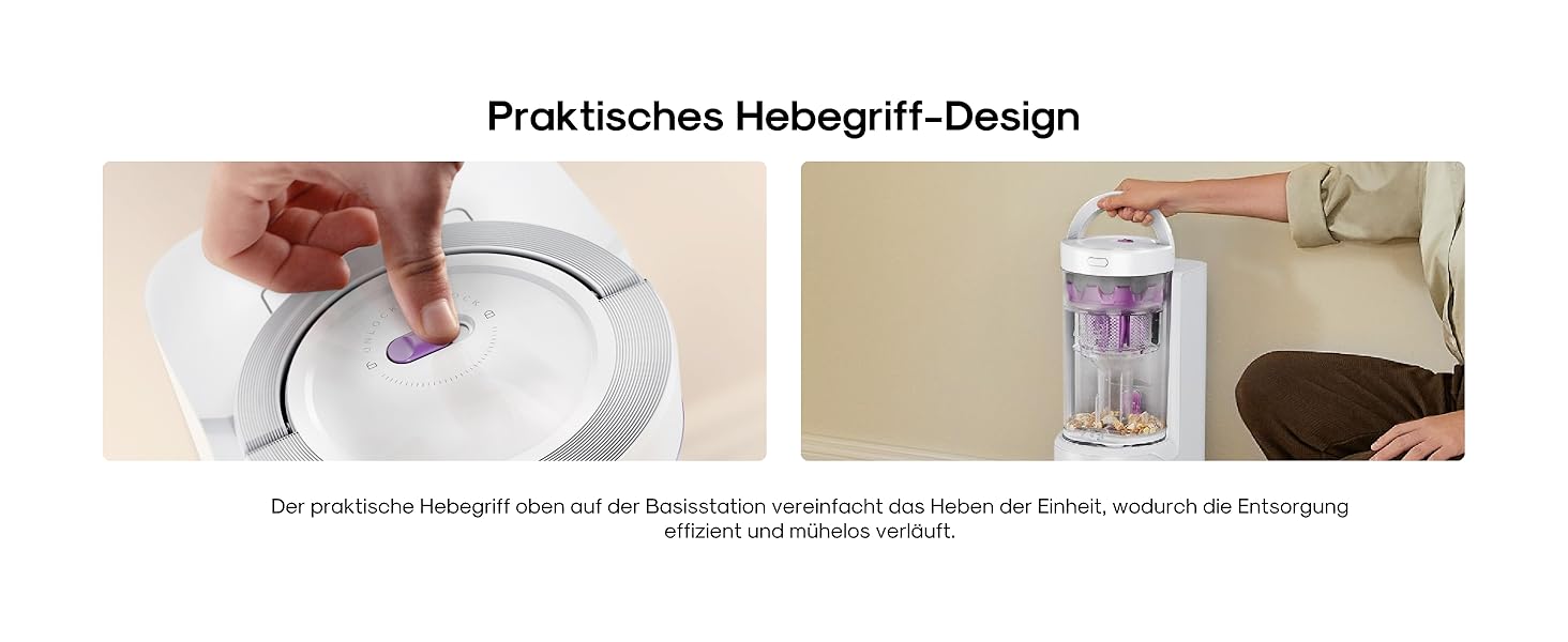 Робот-пилосос Eureka E20 Plus з потужністю 8000 Па, самостійною станцією очищення, функцією запобігання заплутування, 3D уникнення перешкод, 180 хвилин роботи, DuoDetect AI, білий