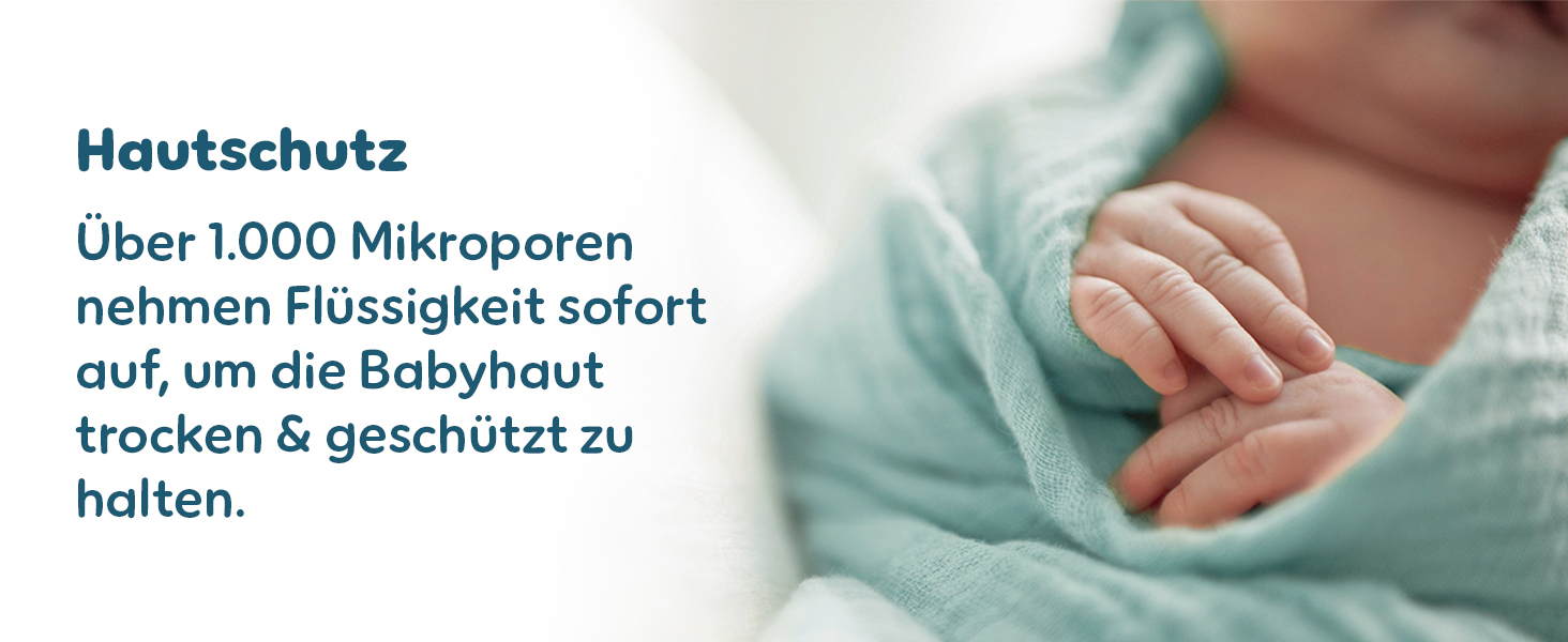 Підгузки Pampers Premium Protection розмір 2 (4-8 кг), захист від протікань, з вологими серветками Aqua Baby (+10 шт)