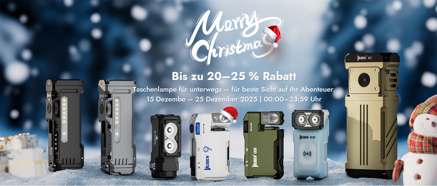 Тактичний ліхтарик WUBEN L1 LED: 2000 люмен, 6 режимів світла, водонепроникний IP68, акумуляторний, з кобурою, чорний (P9)