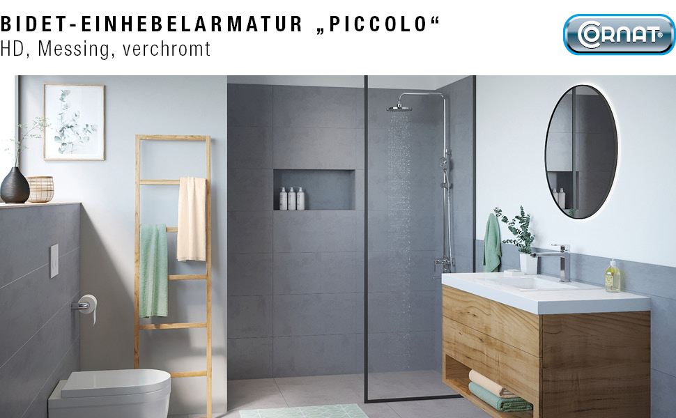 Змішувач для ванни Cornat Bade Piccolo - латунний корпус, хром, 1/2