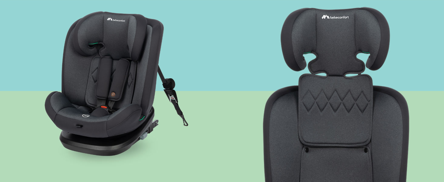 Автокрісло Bebeconfort Mitwachsender Kindersitz 9-36 кг, 15 міс. - 12 років, 76-150 см, збоку захист, 11 положень підголівника, інтегровані підлокітники, EverFix i-Size, R129
