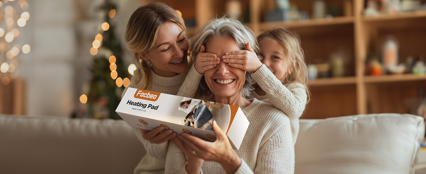 Електричний гріючий килимок XXXL (80 x 60 см) з автовимкненням, 6 температурних режимів, 4 налаштування часу для спини, плечей, живота, ніг, швидкий нагрів, можна прати в машині