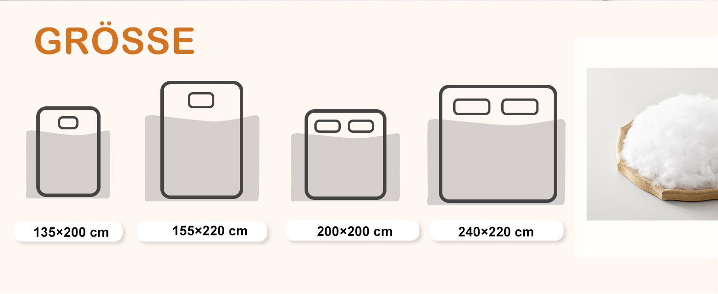 Зимова ковдра ACCURATEX 135×200 см, щільність 450 г/м², чохол зі 100% бавовни, тепла