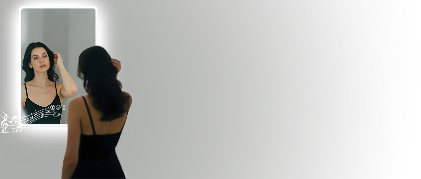 Дзеркало для ванної кімнати Habison з підсвічуванням LED, 50x70 см, сенсорне керування, регулювання кольору світла, пам'ять, протитуманне покриття, матове, без Bluetooth