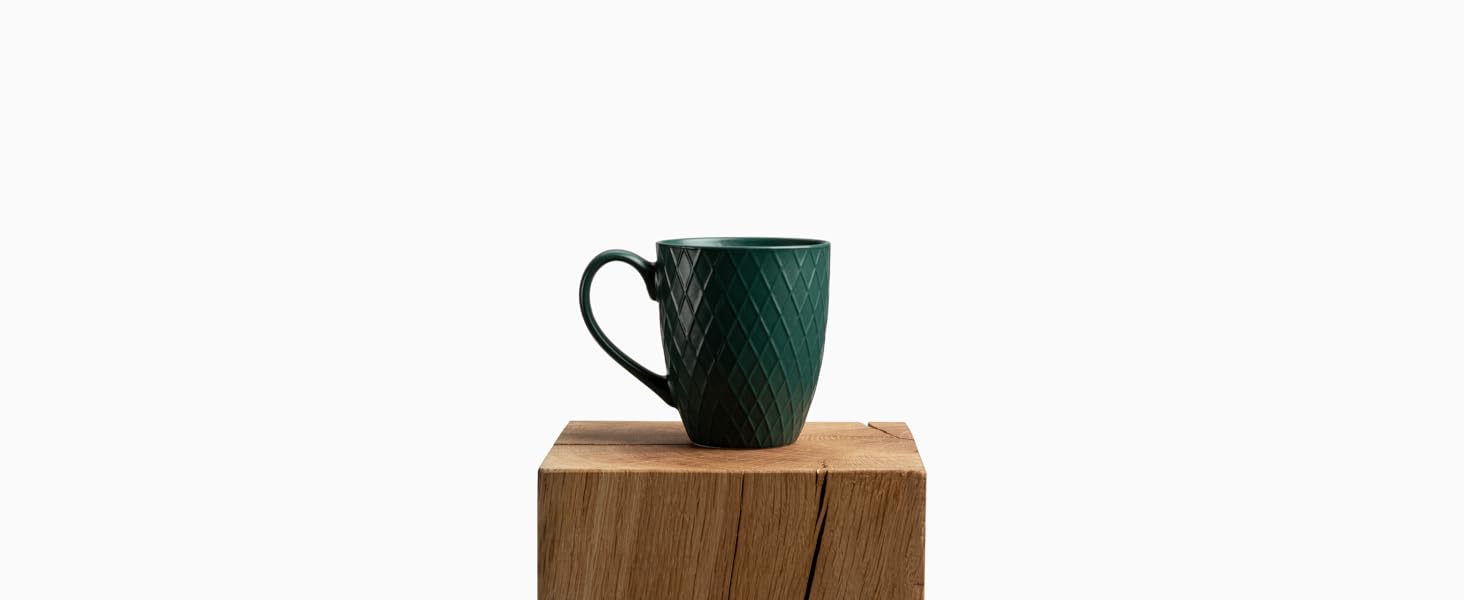 Набір чашок KIVY Tassen Set 6 шт. по 400 мл: великі чашки для кави та чаю, керамічні, кольорові, сучасний дизайн