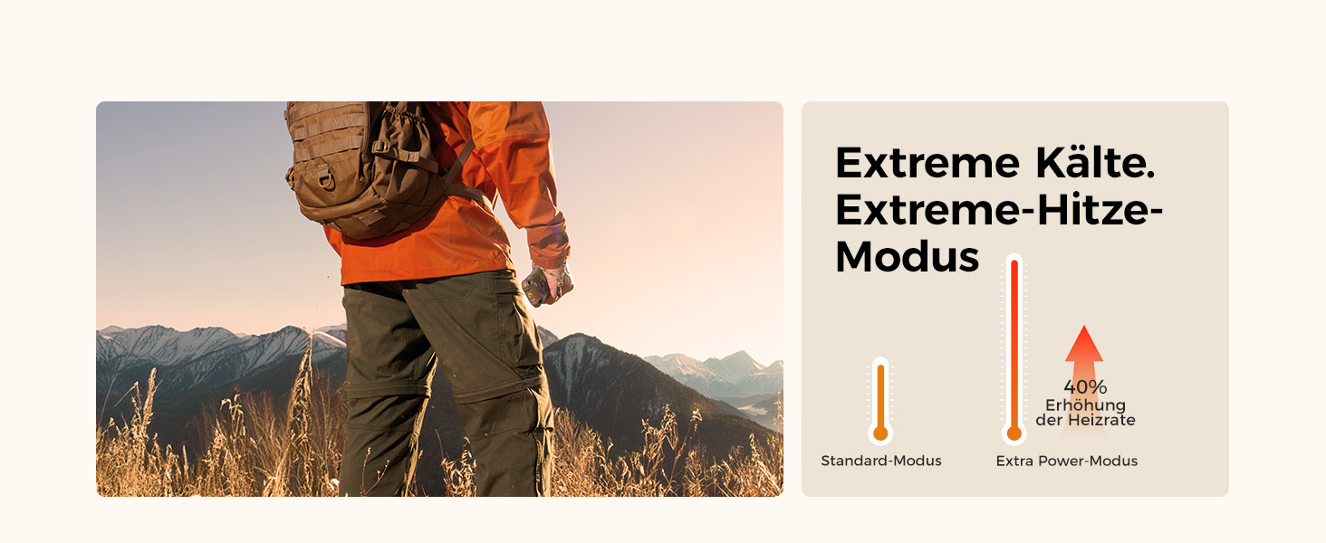 Електричний грієчка OCOOPA UT4 Extreme, 10000 mAh, USB Powerbank, ліхтарик, IP56, чорний