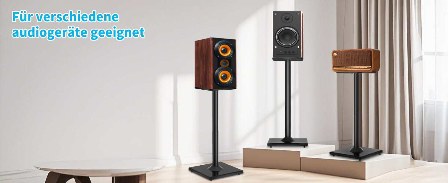 Підставка для колонок OUUTMEE, пара, до 10 кг, з кабельною організацією, сумісна з різними моделями, без регулювання висоти