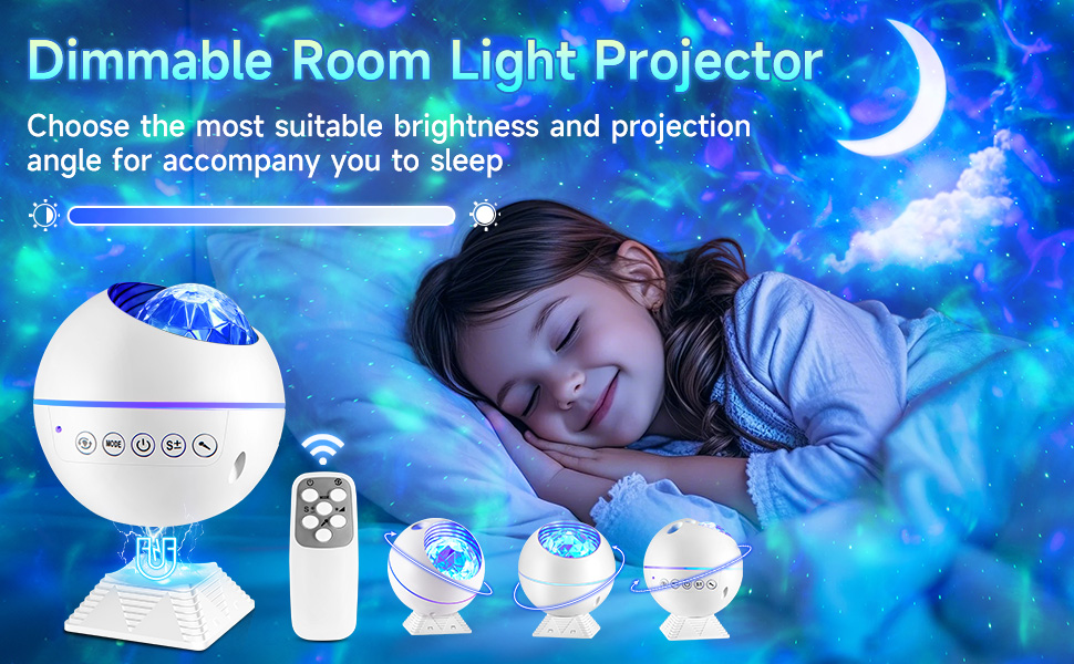 Проектор зоряного неба Sternenhimmel з Bluetooth, 300 режимів, нічник для дітей та дорослих, білий колір