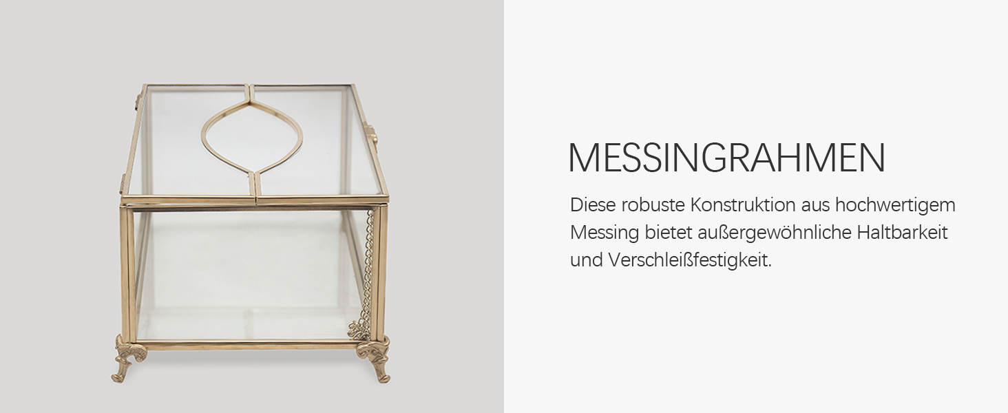 Скляна коробочка для серветок SLHEQING Gold - прямокутна, для ванної, вітальні, спальні, офісу (прозора)