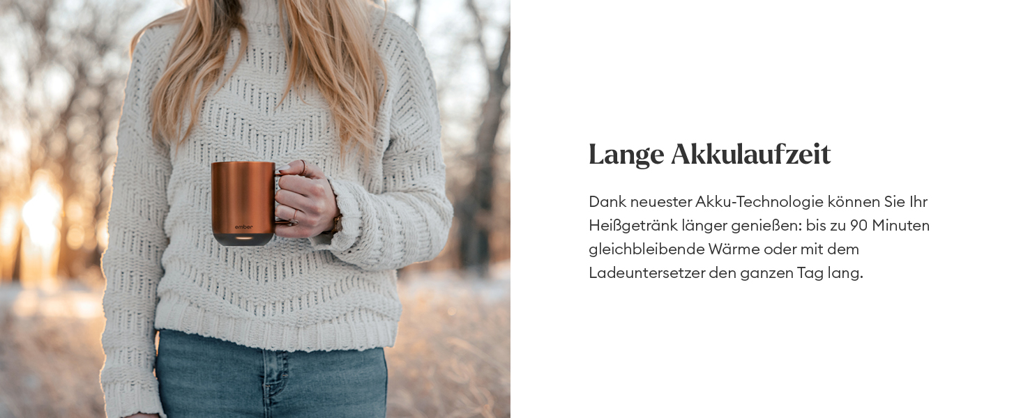 Розумний термокружка Ember Smart Mug 2, 295 мл, з регулюванням температури, керування через додаток, акумулятор, LED дисплей, мідний колір