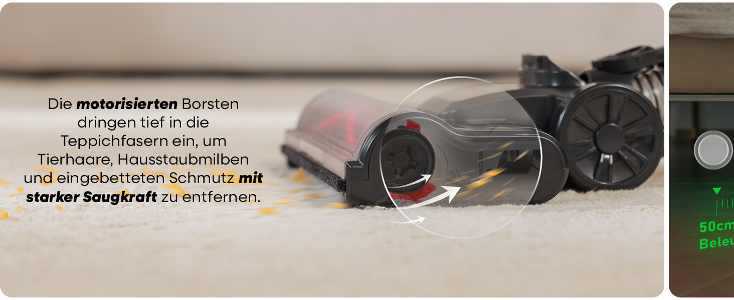 Бездротовий акумуляторний пилосос UNINELL HOME 48000Pa, 550W, 65 хвилин роботи, LED-дисплей, антизаплутувальна щітка, тиха робота, для килимів, твердих підлог та шерсті тварин (фіолетовий)