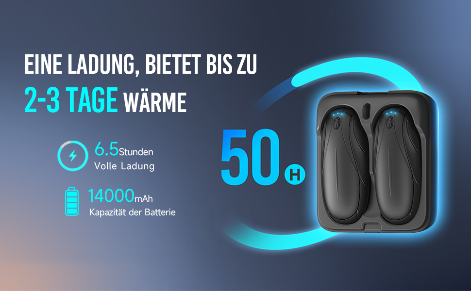 Електричний грієчка для рук 2-в-1 з магнітною основою та зарядним пристроєм, 14000mAh, 3 режими нагріву, для жінок, чоловіків, сімей, гольфу, полюванню та кемпінгу, чорний N7