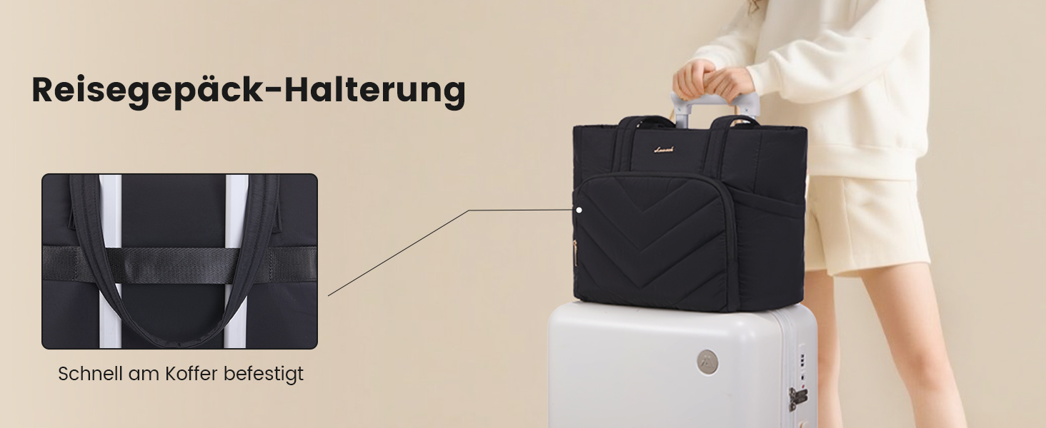 LOVEVOOK Сумка-шопер для жінок, велика, легка, торбинка-шопер, 15.6