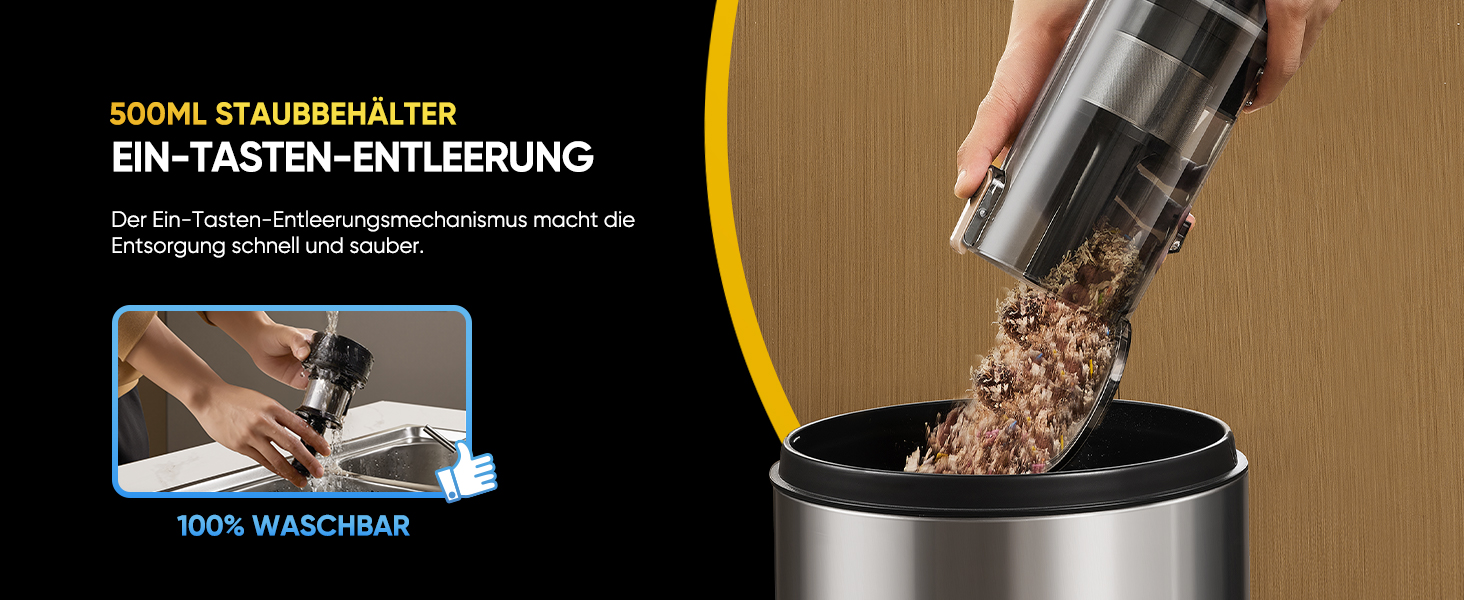 Акумуляторний пилосос Vexilar Leichter 50Kpa, 50хв, 450W, LED-дисплей, 6-в-1 для килимів, підлоги, шерсті тварин, авто, синій