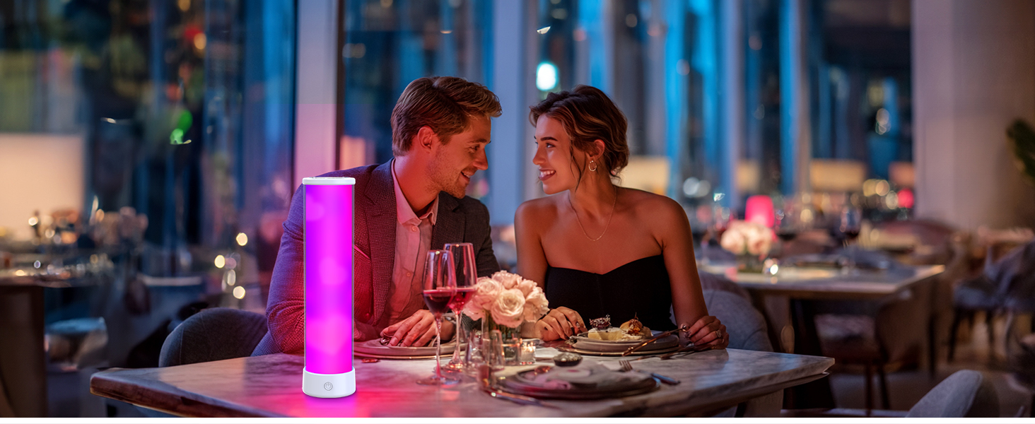 LED-лампа на тумбочку бездротова з пультом/APP, регулювання яскравості, RGBICWW, 2700-6500K, для спальні, вітальні, кемпінгу