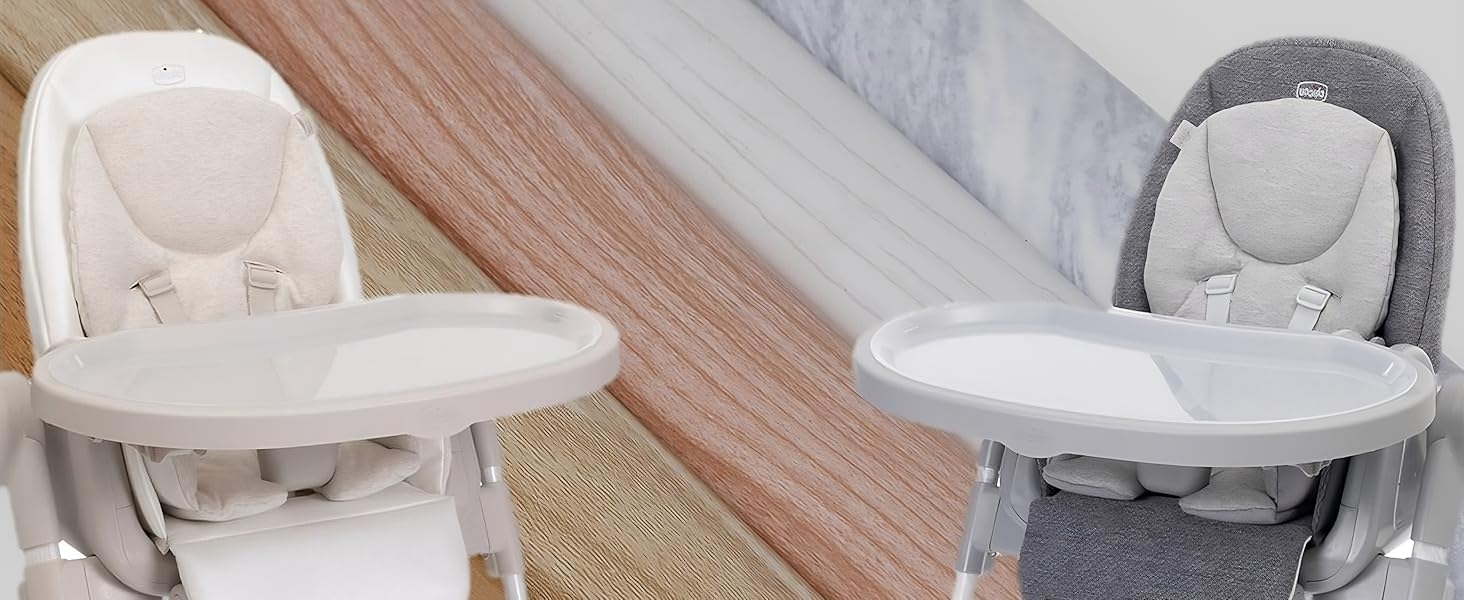 Дитячий стільчик Chicco Polly Armonia: 9 рівнів висоти, 3 положення, компактний, 4 колеса, коричневий