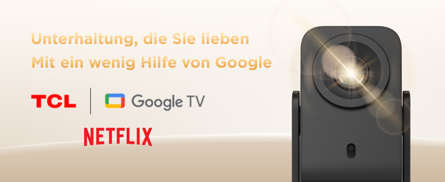 TCL C1 Smart Mini Beamer 4K: Проектор з Google TV, Netflix, Wi-Fi, Bluetooth, Автофокус, Keystone, Dolby Audio 8W