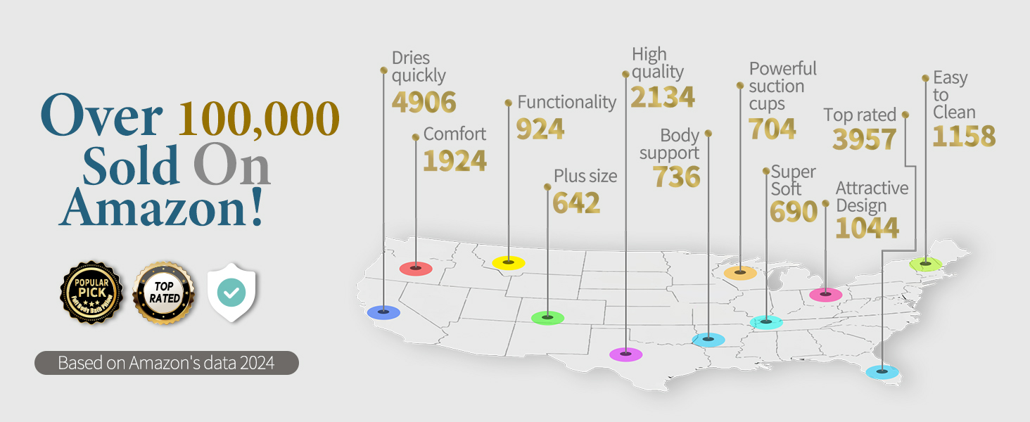 Подушка для ванни під голову та шию з 3D-сітки, 54 присоски, сіра. Аксесуар для релаксації у ванні та душі, подарунок