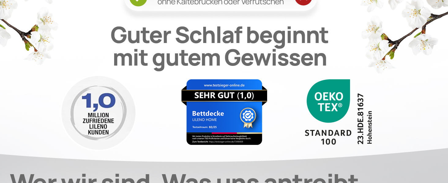 Зимові ковдри LILENO HOME 155x220 см [2 шт] - тепла зимова ковдра для комфортного сну, ковдра для алергіків, витримує прання до 95°C