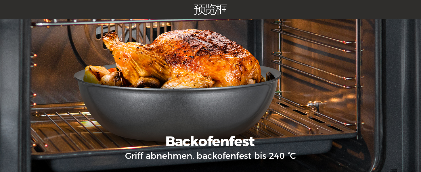 Набір каструль BEZIA 17 предметів з знімним ручками, антипригарне покриття кераміки, набір для індукційних плит, підходить для всіх типів плит, складається, набір каструль Induktion, посуд для кемпінгу, придатний для духовки (темно-сірий)