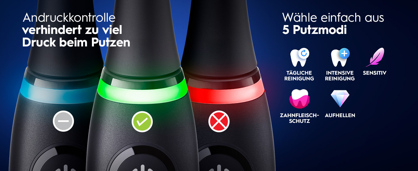 Електрична зубна щітка Oral-B iO Series 6 Black Lava, набір: щітка, 3 змінні насадки (Probierset) та чорний дорожній футляр
