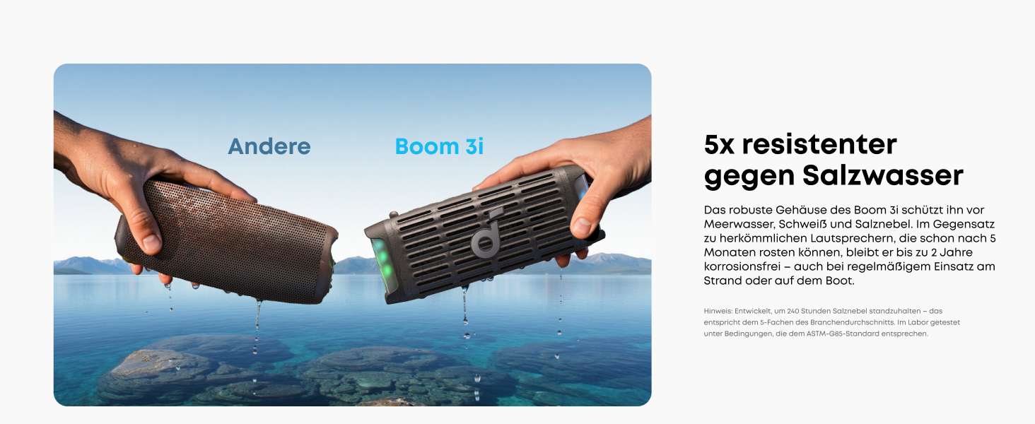 Soundcore Boom 3i від Anker – водонепроникна Bluetooth колонка для активного відпочинку, 50W, IP68, 16 годин, світлодіодна підсвітка, TWS, для каякінгу, риболовлі, кемпінгу