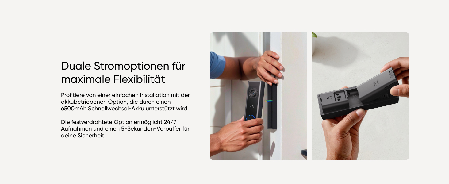 Відеодзвінок eufy Security C31 з камерою та Chime, 2K FHD, без підписки, акумуляторний, з Wi-Fi