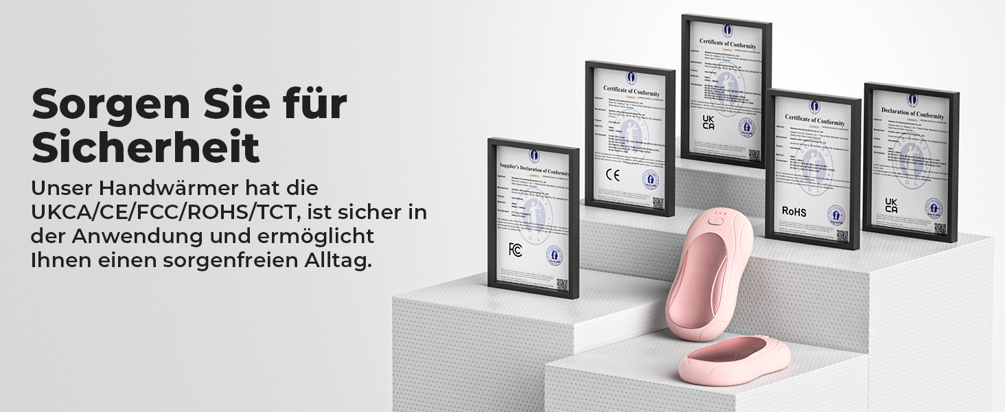 Електричні грілки для рук 2 шт. з магнітом, портативні 6000mAh, 3 режими нагріву, USB, для кемпінгу, офісу (рожеві)