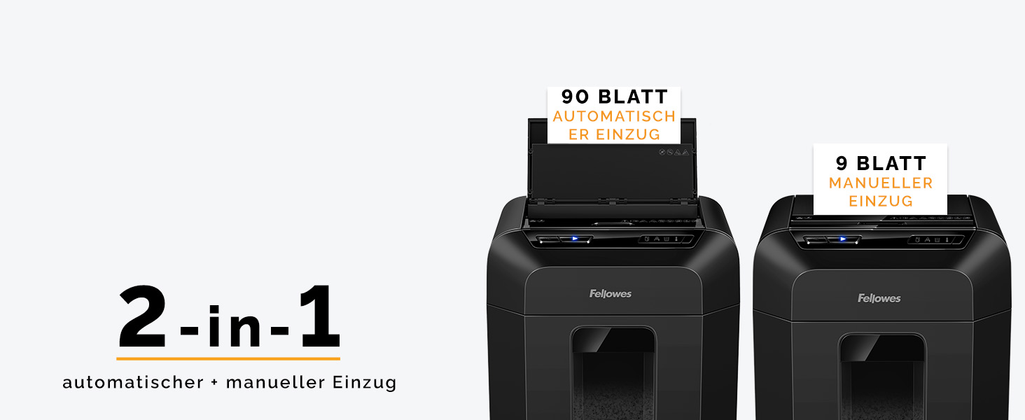Fellowes AutoMax 90M: Шредер для документів, автоматичний, 90 листів, P4, тихий, 17 л