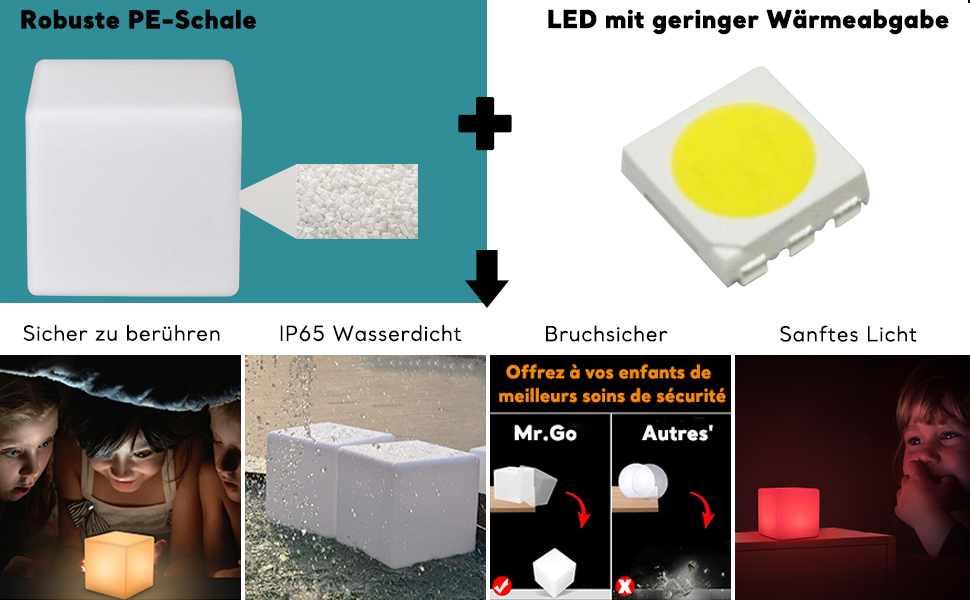 Світлодіодний куб-пуф Mr.Go 12