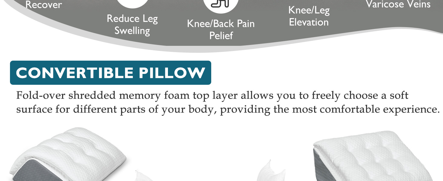 Подушка Shinnwa Memory Foam для ніг та колін з ефектом пам'яті: підтримка під час сну та відновлення після операцій