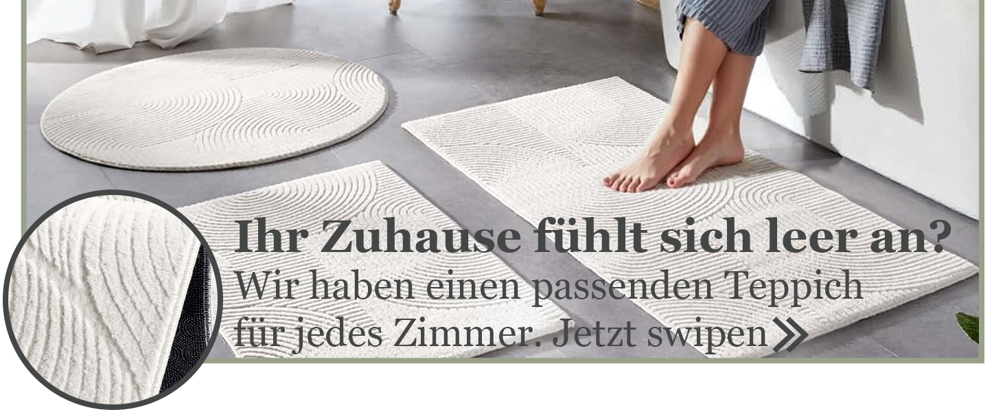 Килимок для ванної кімнати Taracarpet з антиковзаючим покриттям, 80x150 см, зелений з листям