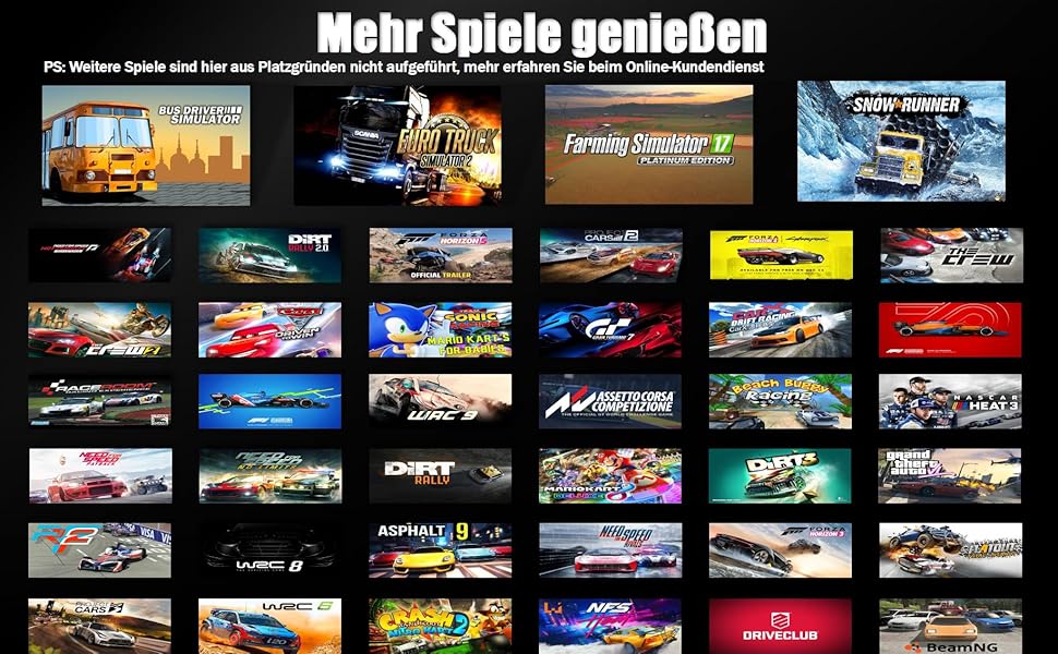 PXN V3 Pro Ігровий кермо з педалями для ПК, PS4, PS3, Xbox, Nintendo Switch. 180° поворот, вібрація, педалі, перемикачі швидкостей - Чорний